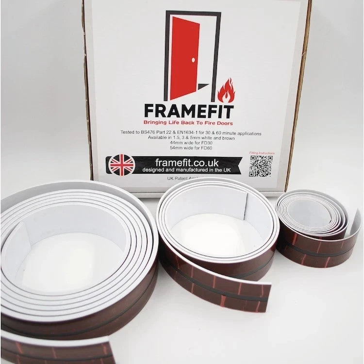 FrameFit Fire Door Seal Spacer Profile FD60 Low Modulus 5mm x 54mm x 5.2m