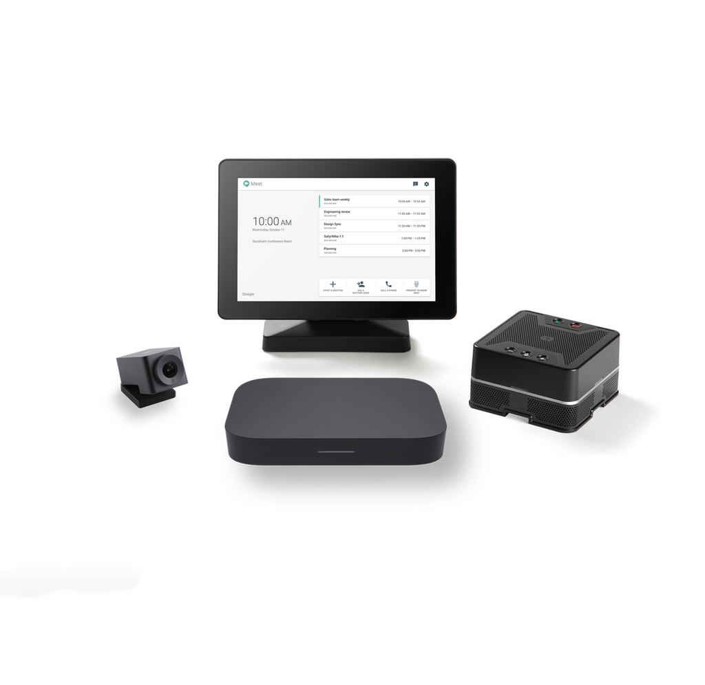 Asus Google Meet Kit M00480 with Chromebox 3 i7 32GB RAM, 4K camera, touchscreen panel, and speaker microphone