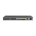 Huawei S5720-32X enterprise switch with 24xGE, 4xSFP, and 4x10GE SFP+ ports supporting iStack network scaling.