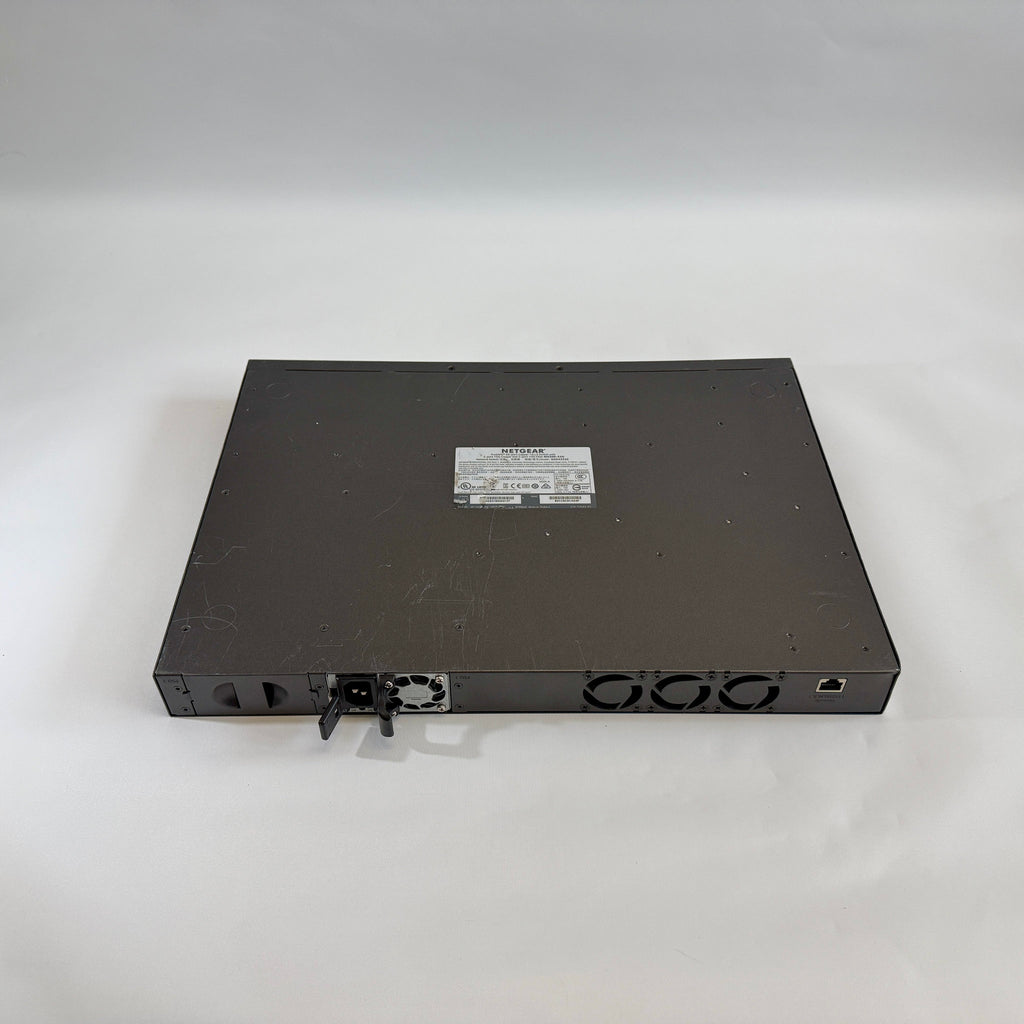 NETGEAR M4300-52G GSM4352S stackable Layer 3 fully managed Gigabit switch with 48 ports and 4 10G uplinks for ProAV-over-IP and enterprise networks