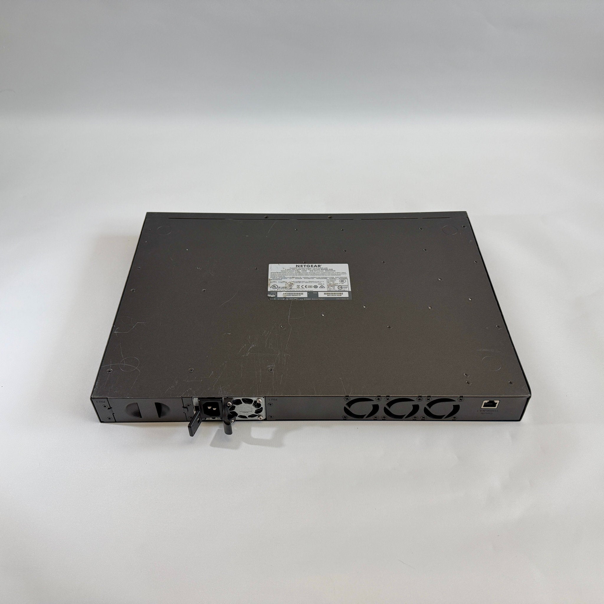 NETGEAR M4300-52G GSM4352S stackable Layer 3 fully managed Gigabit switch with 48 ports and 4 10G uplinks for ProAV-over-IP and enterprise networks