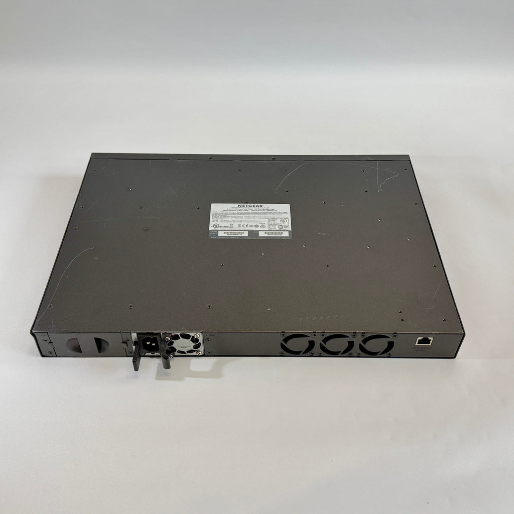NETGEAR M4300-52G GSM4352S stackable Layer 3 fully managed Gigabit switch with 48 ports and 4 10G uplinks for ProAV-over-IP and enterprise networks