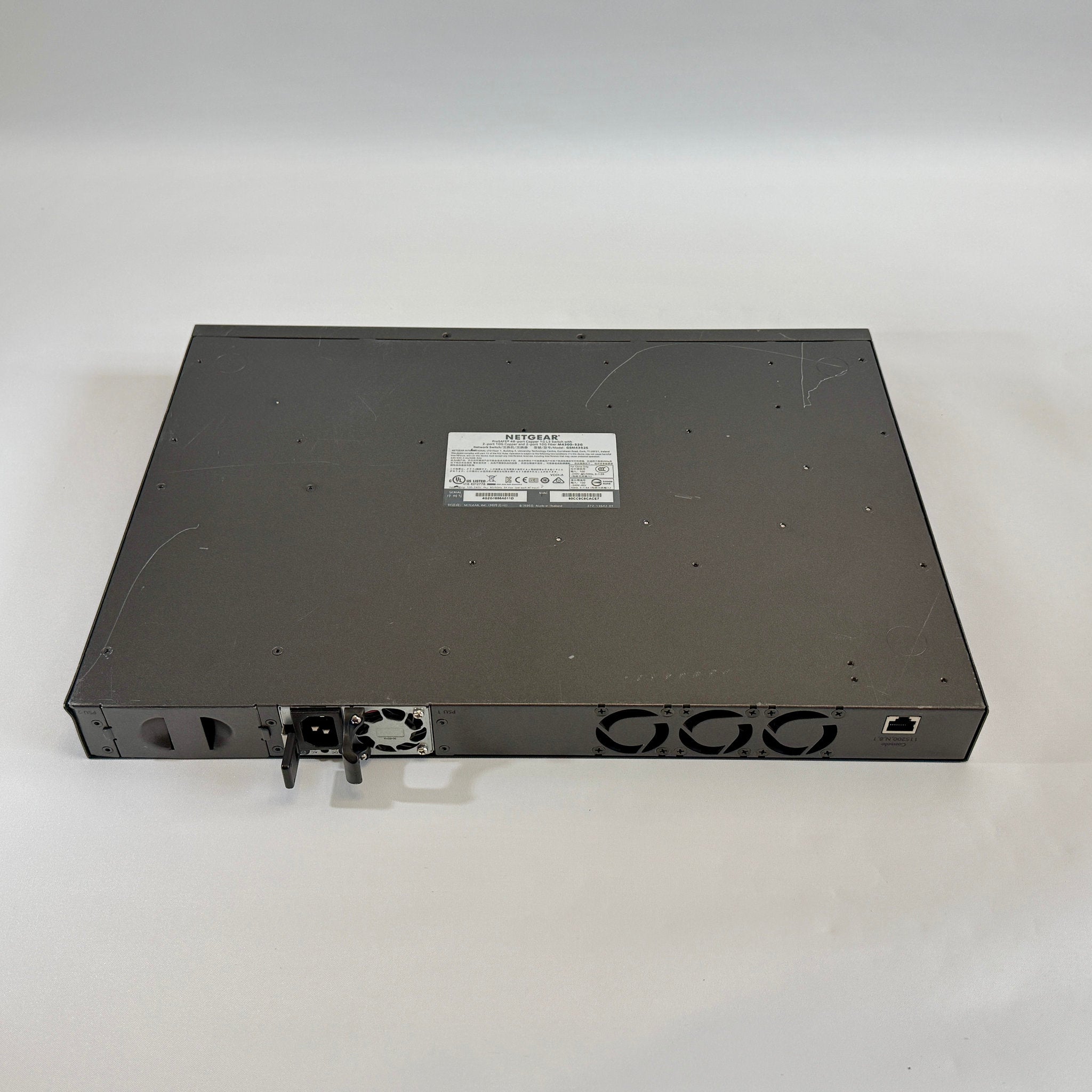 NETGEAR M4300-52G GSM4352S stackable Layer 3 fully managed Gigabit switch with 48 ports and 4 10G uplinks for ProAV-over-IP and enterprise networks
