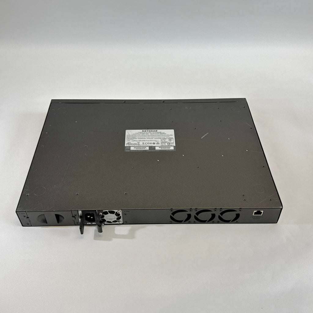NETGEAR M4300-52G GSM4352S stackable Layer 3 fully managed Gigabit switch with 48 ports and 4 10G uplinks for ProAV-over-IP and enterprise networks