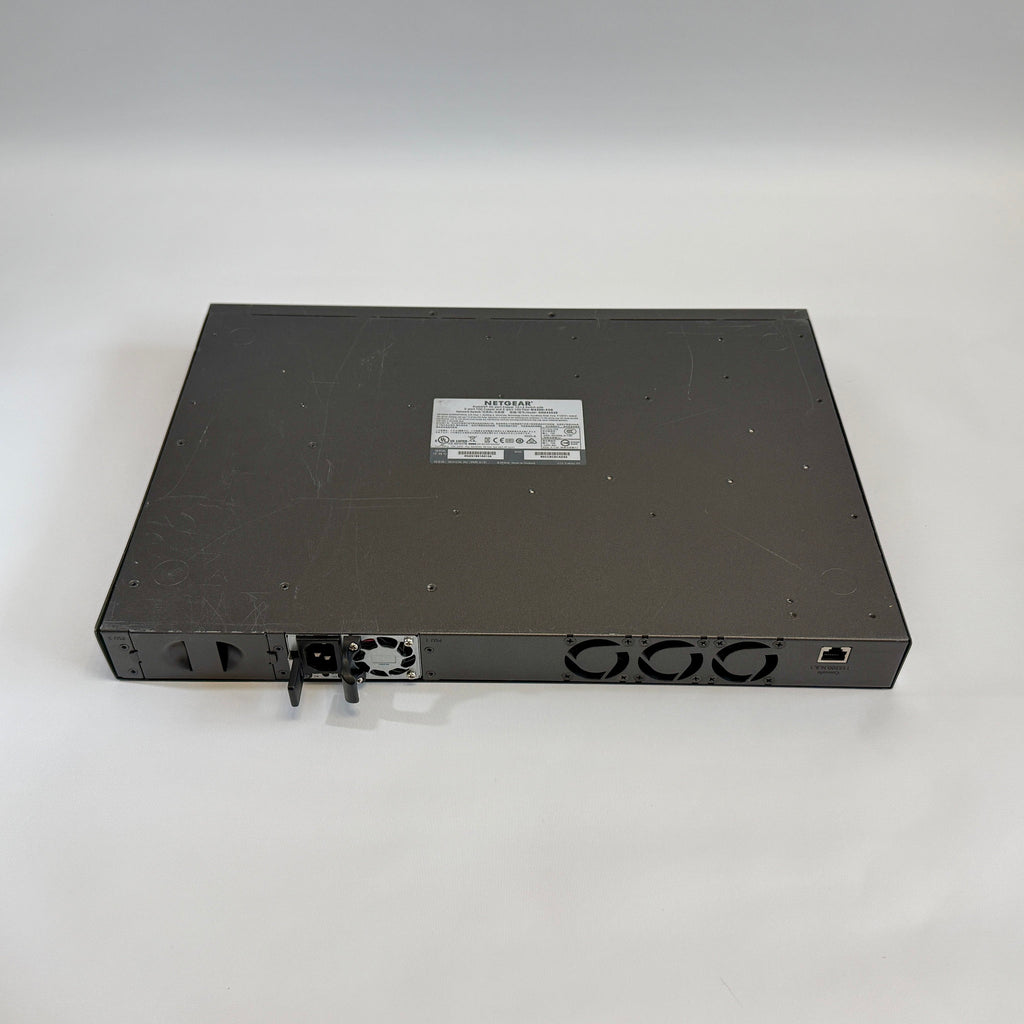 NETGEAR M4300-52G GSM4352S stackable Layer 3 fully managed Gigabit switch with 48 ports and 4 10G uplinks for ProAV-over-IP and enterprise networks