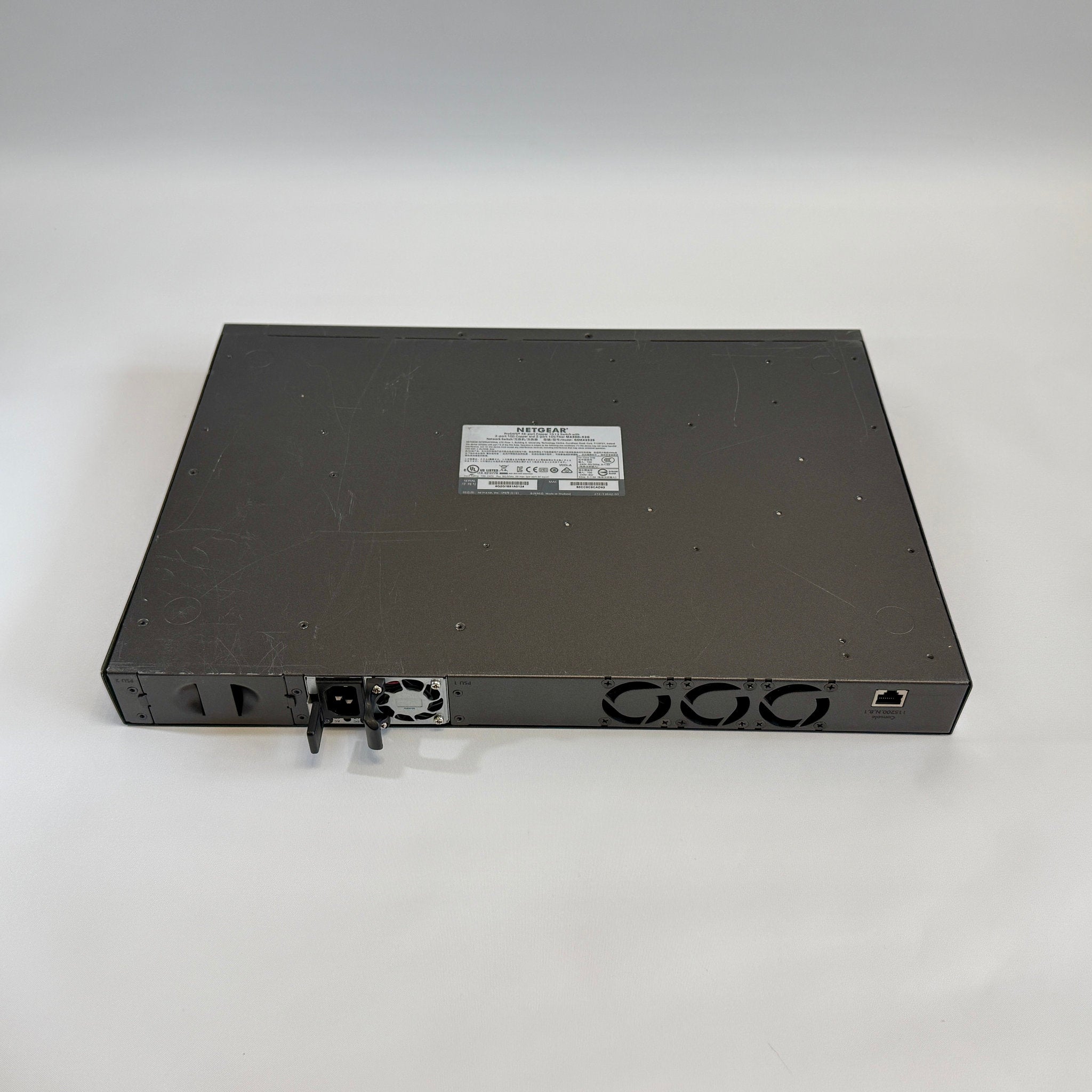 NETGEAR M4300-52G GSM4352S stackable Layer 3 fully managed Gigabit switch with 48 ports and 4 10G uplinks for ProAV-over-IP and enterprise networks
