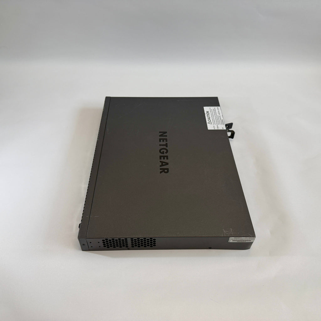 NETGEAR M4300-52G GSM4352S stackable Layer 3 fully managed Gigabit switch with 48 ports and 4 10G uplinks for ProAV-over-IP and enterprise networks