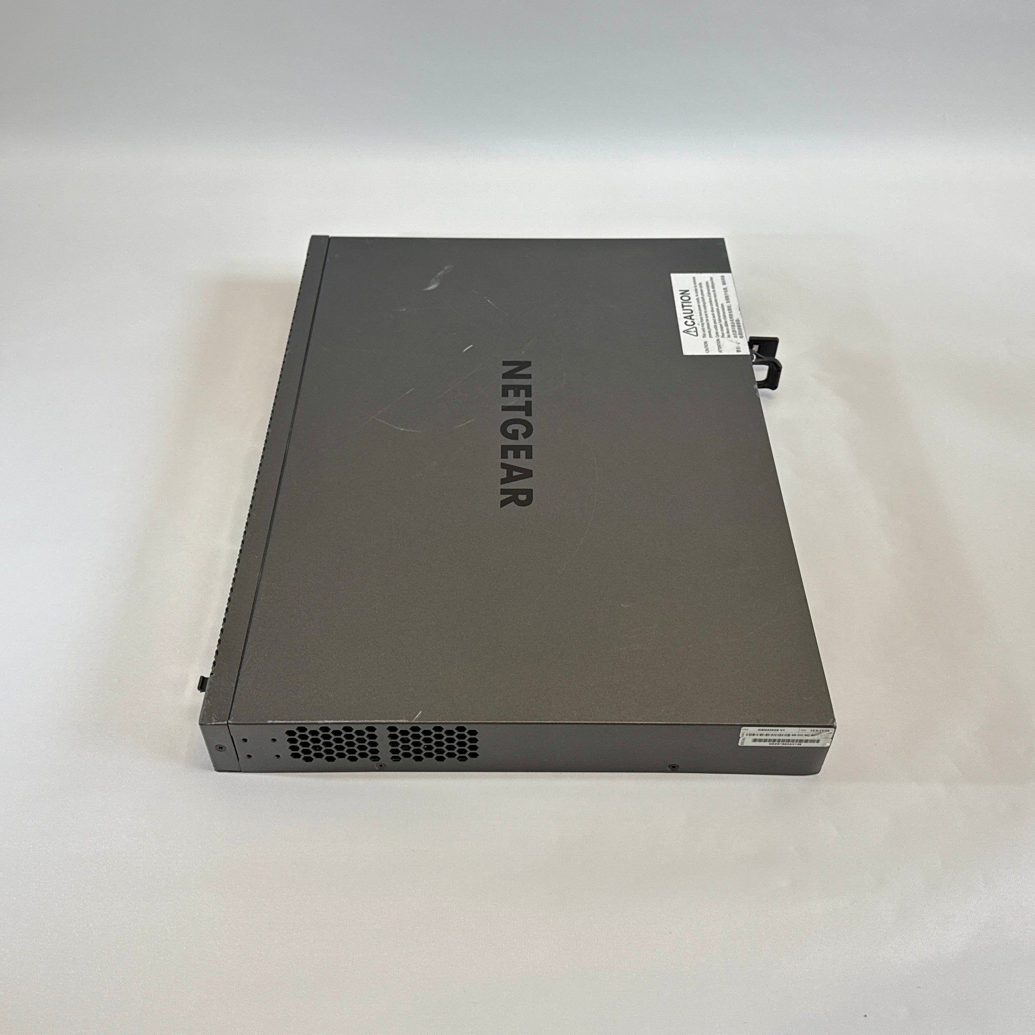 NETGEAR M4300-52G GSM4352S stackable Layer 3 fully managed Gigabit switch with 48 ports and 4 10G uplinks for ProAV-over-IP and enterprise networks