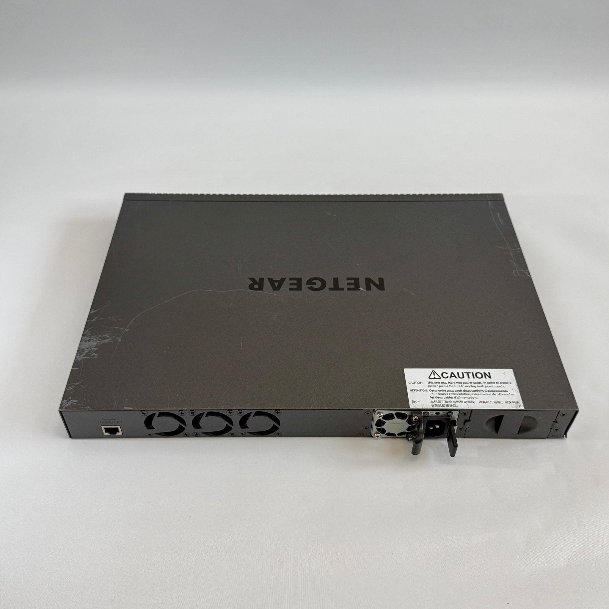 NETGEAR M4300-52G GSM4352S stackable Layer 3 fully managed Gigabit switch with 48 ports and 4 10G uplinks for ProAV-over-IP and enterprise networks