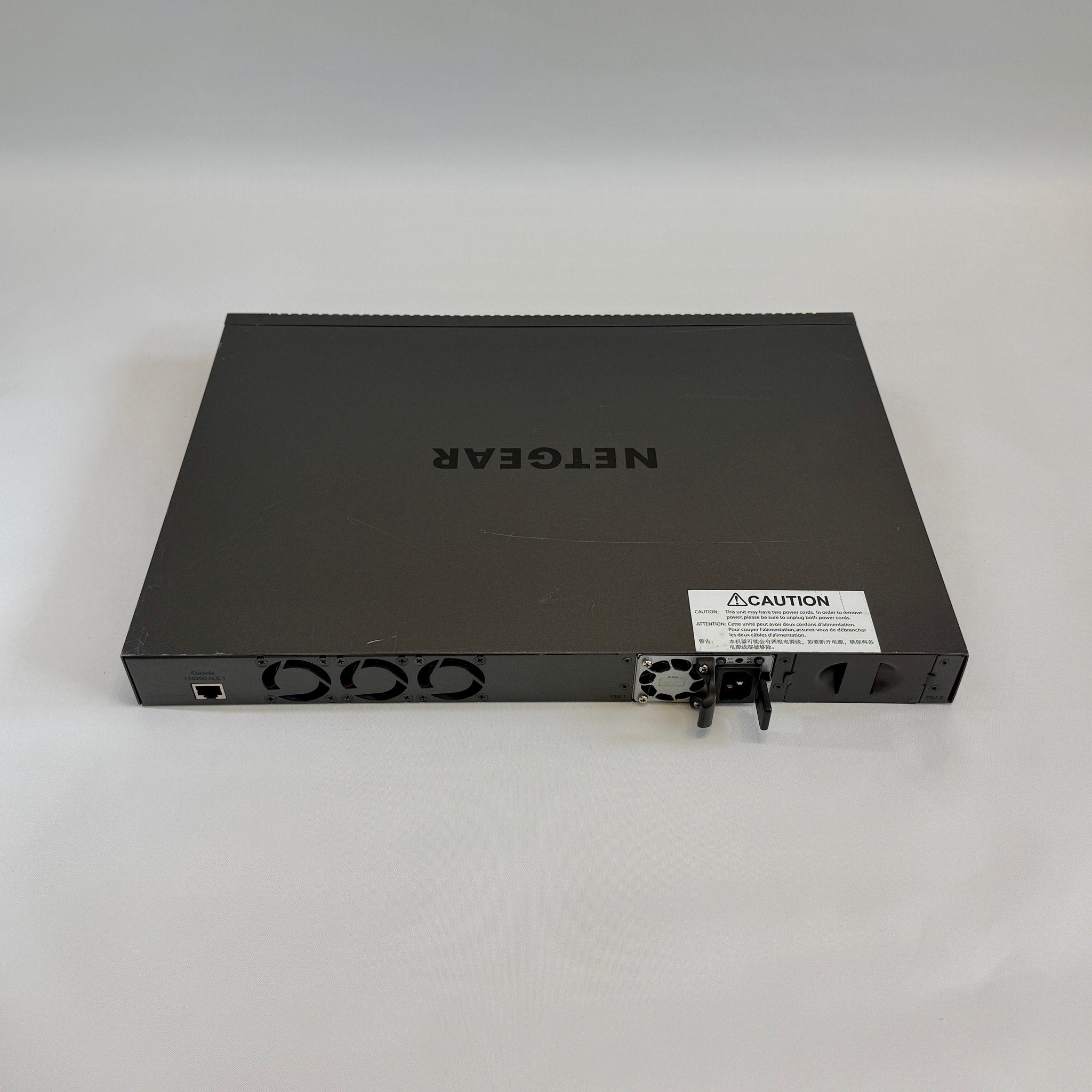 NETGEAR M4300-52G GSM4352S stackable Layer 3 fully managed Gigabit switch with 48 ports and 4 10G uplinks for ProAV-over-IP and enterprise networks