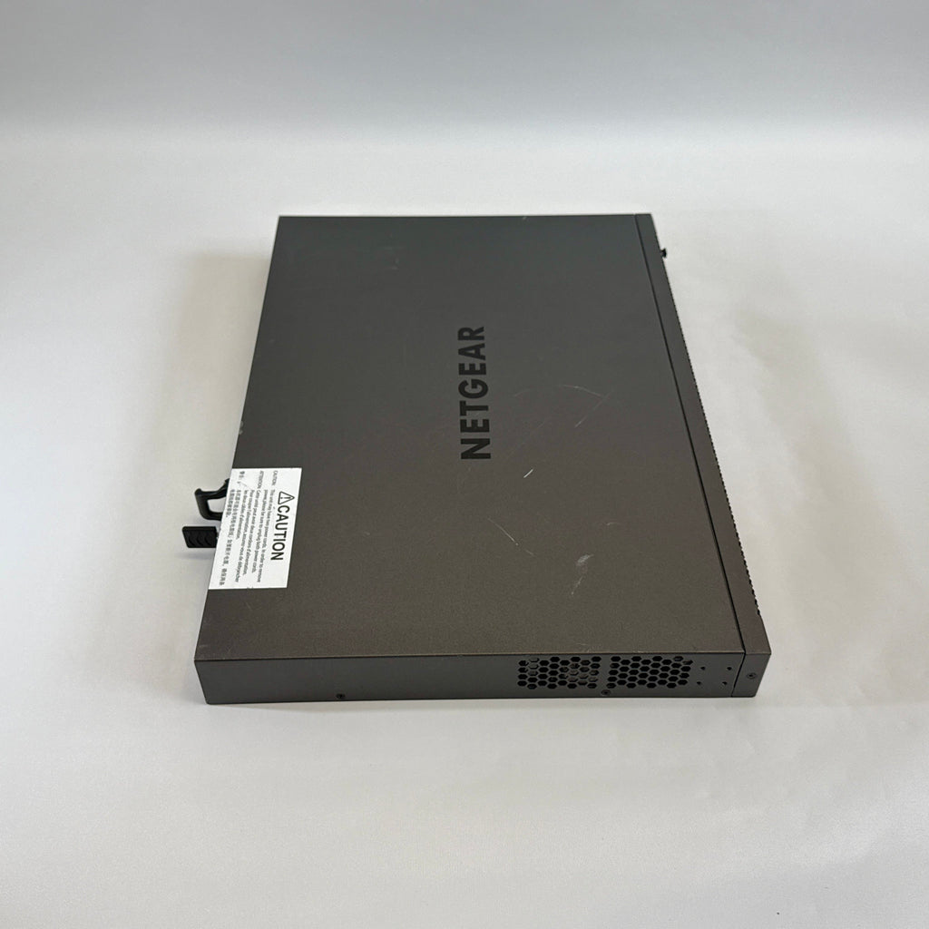 NETGEAR M4300-52G GSM4352S stackable Layer 3 fully managed Gigabit switch with 48 ports and 4 10G uplinks for ProAV-over-IP and enterprise networks