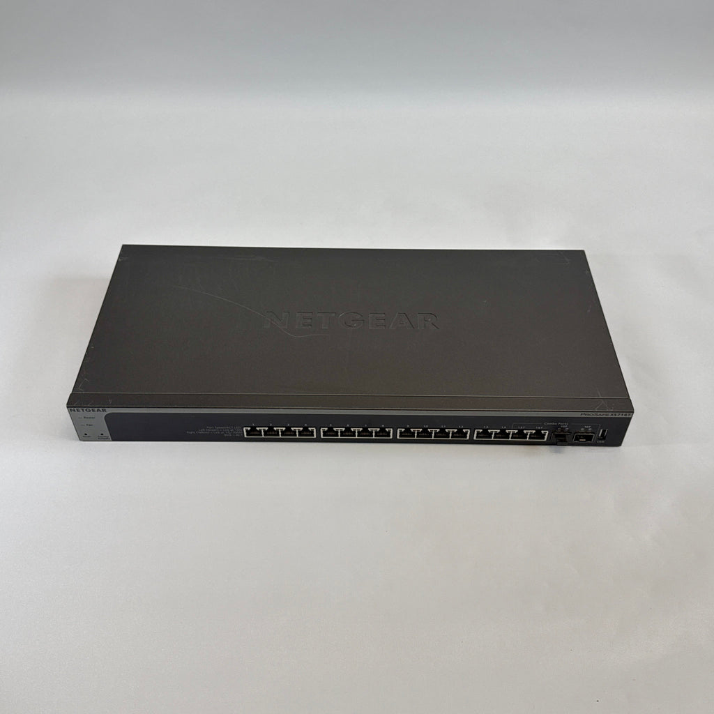 NETGEAR ProSAFE XS716T 16-Port 10G Smart Managed Switch with 2 Shared SFP+ Ports front