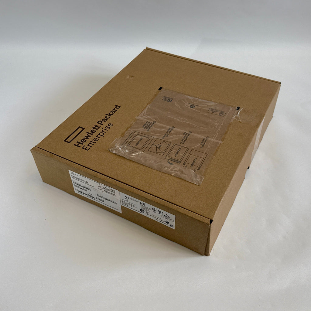 HPE FlexNetwork MSR958 JH301A router front view showing 8 LAN and 2 WAN ports box